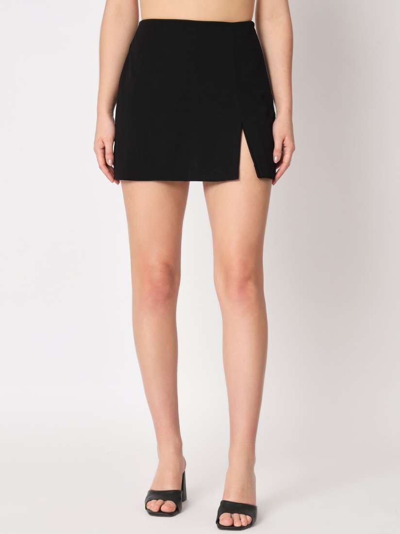 Black skirt myntra store