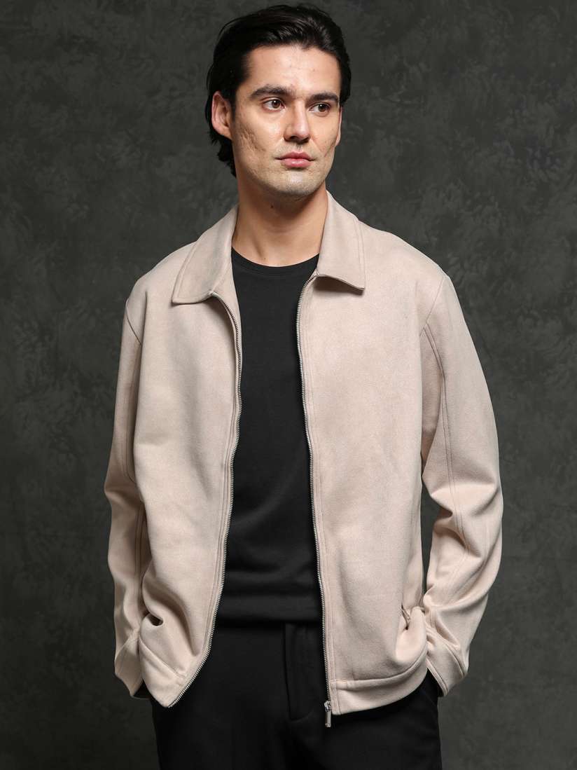 Wide collar jacket deals