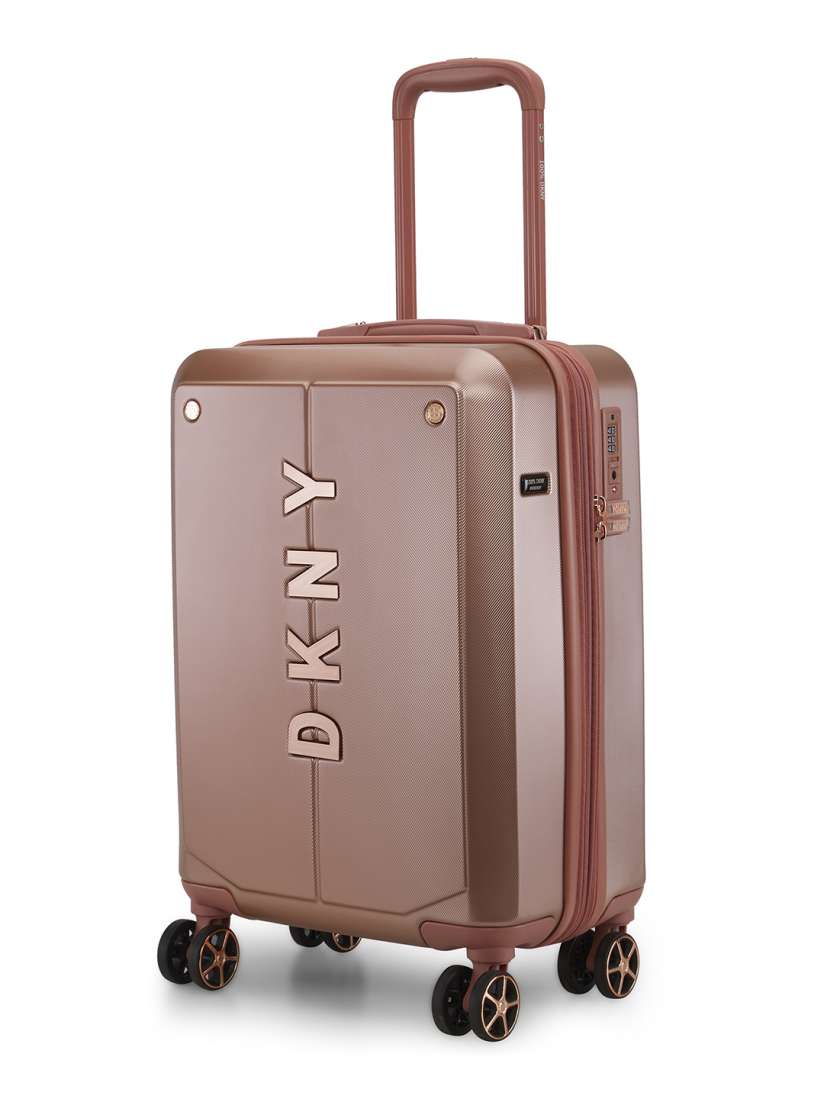 Buy DKNY N.Y.C 56 cm Rose Gold Hard Sided Cabin Luggage Trolley Bag Trolley Bag for Unisex 24321086 Myntra