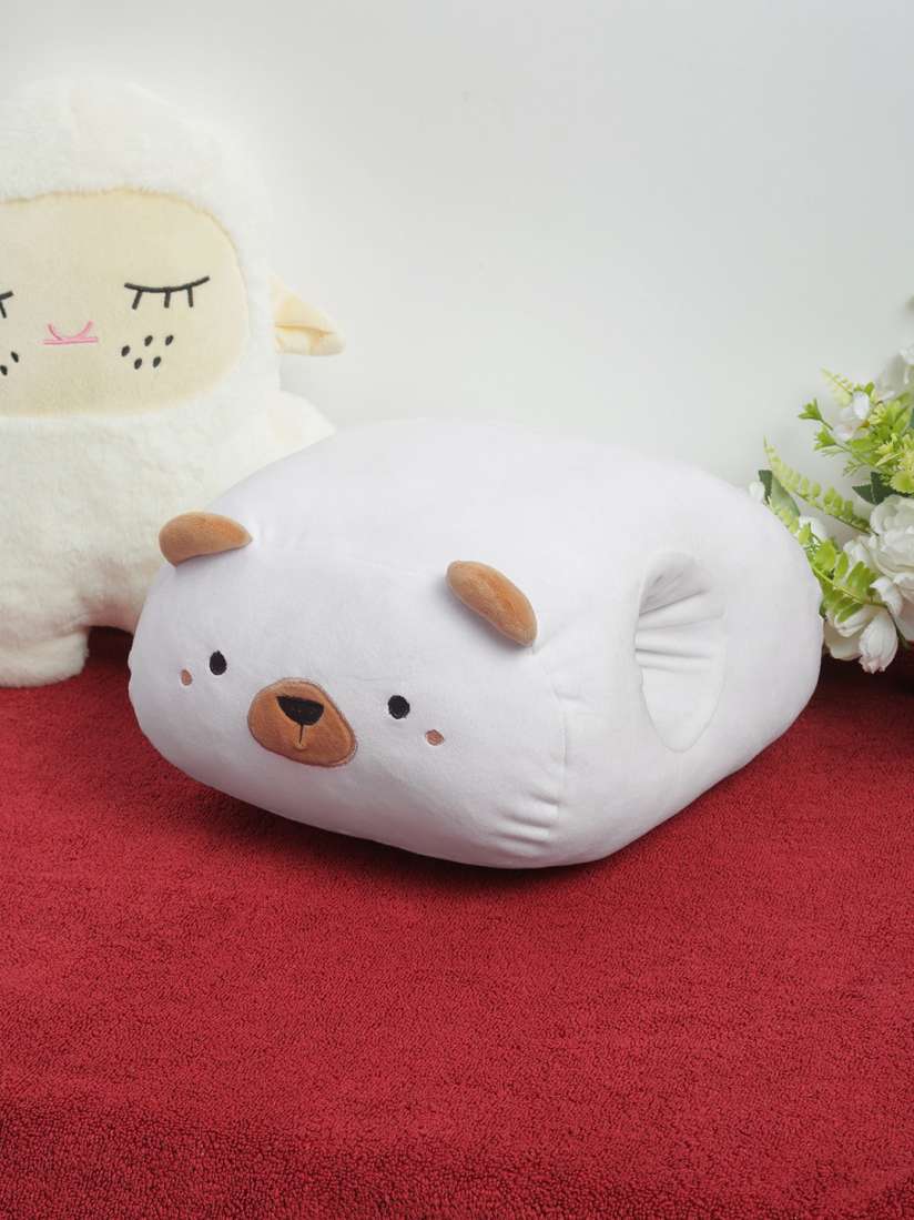 Buy MUMUSO White Handwarmer Teddy Pillow Pillows for Unisex Kids 24321816 Myntra