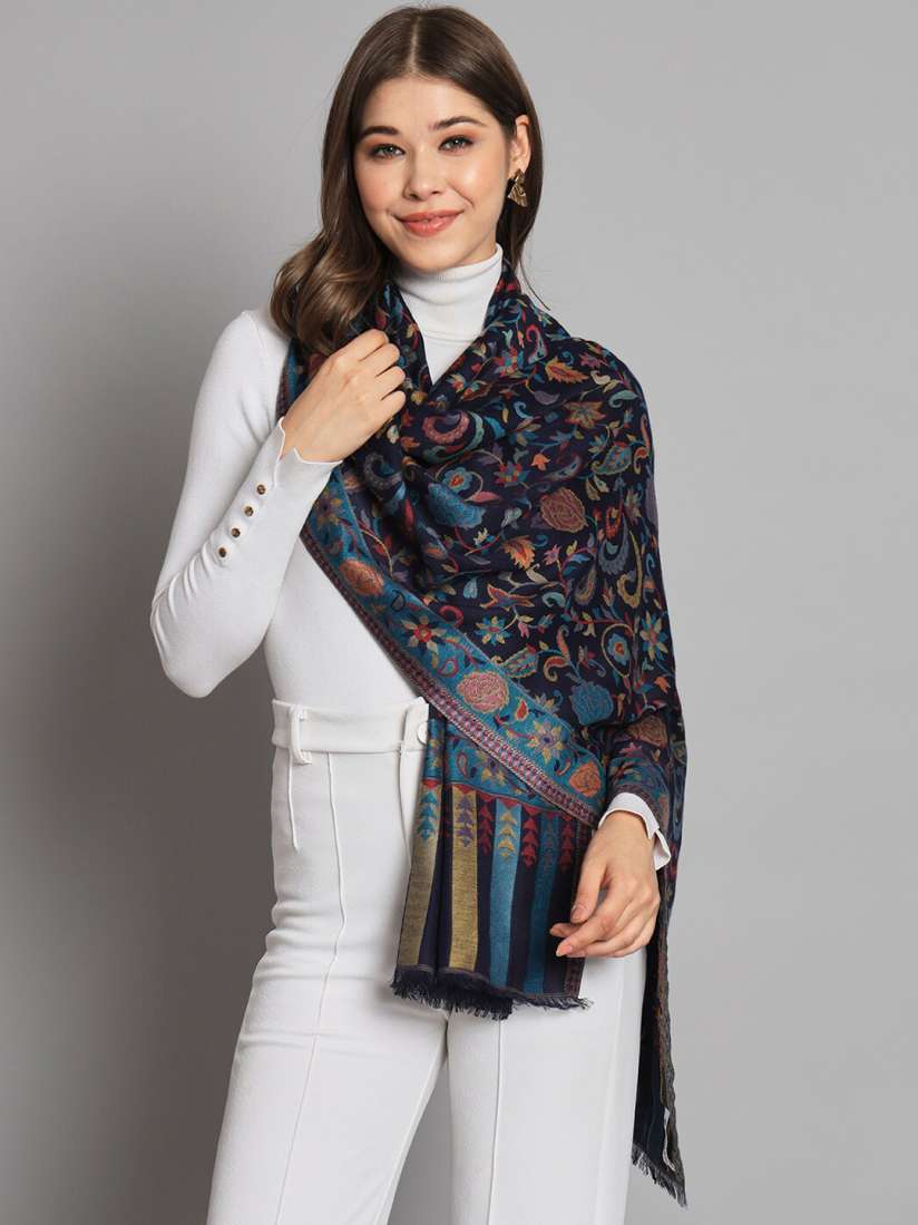 Buy MODARTA Floral Woven Design Shawl Shawl for Women 24325188 Myntra