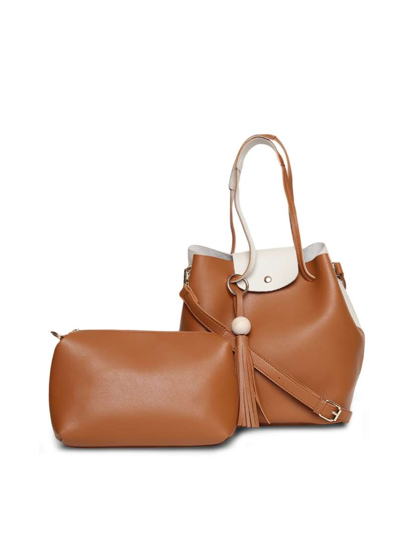 Buy Alvaro Castagnino Brown Cream Coloured Solid Shoulder Bag Handbags for Women 2432941 Myntra
