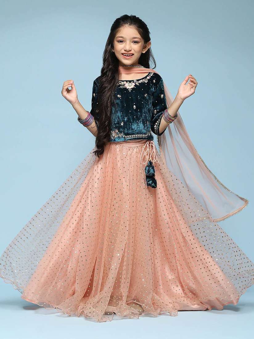 Buy Biba Girls Embroidered Ready to Wear Lehenga Blouse With Dupatta Lehenga Choli for Girls 24330930 Myntra