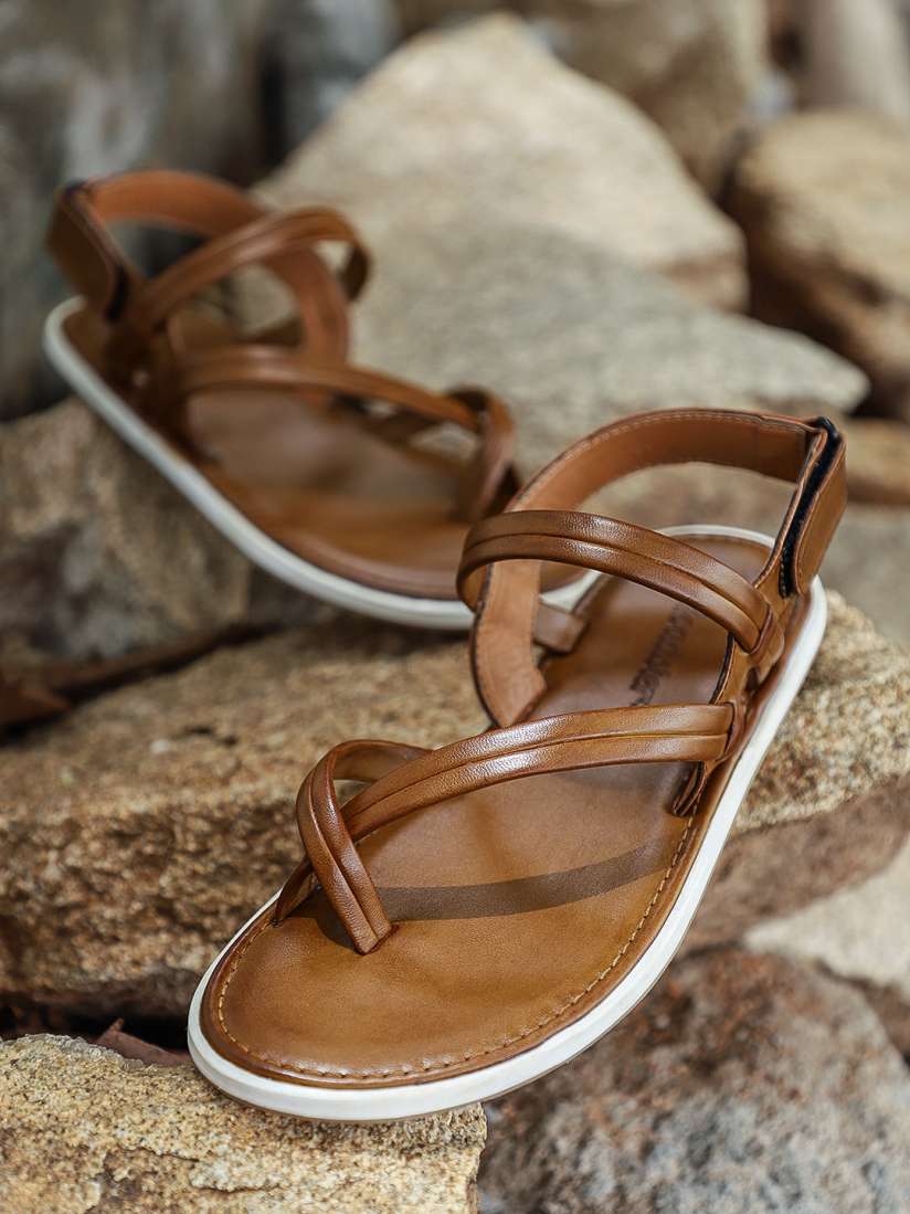 Buy Roadster Men Brown Comfort Sandals Sandals for Men 2434100 Myntra