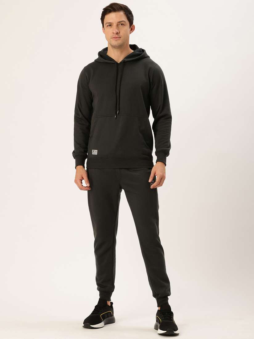 Sweatpants Mens Black Hooded Tracksuit Tracksuit For Mens Black