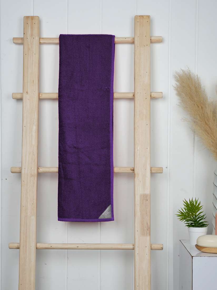 Royal purple bath towels clearance