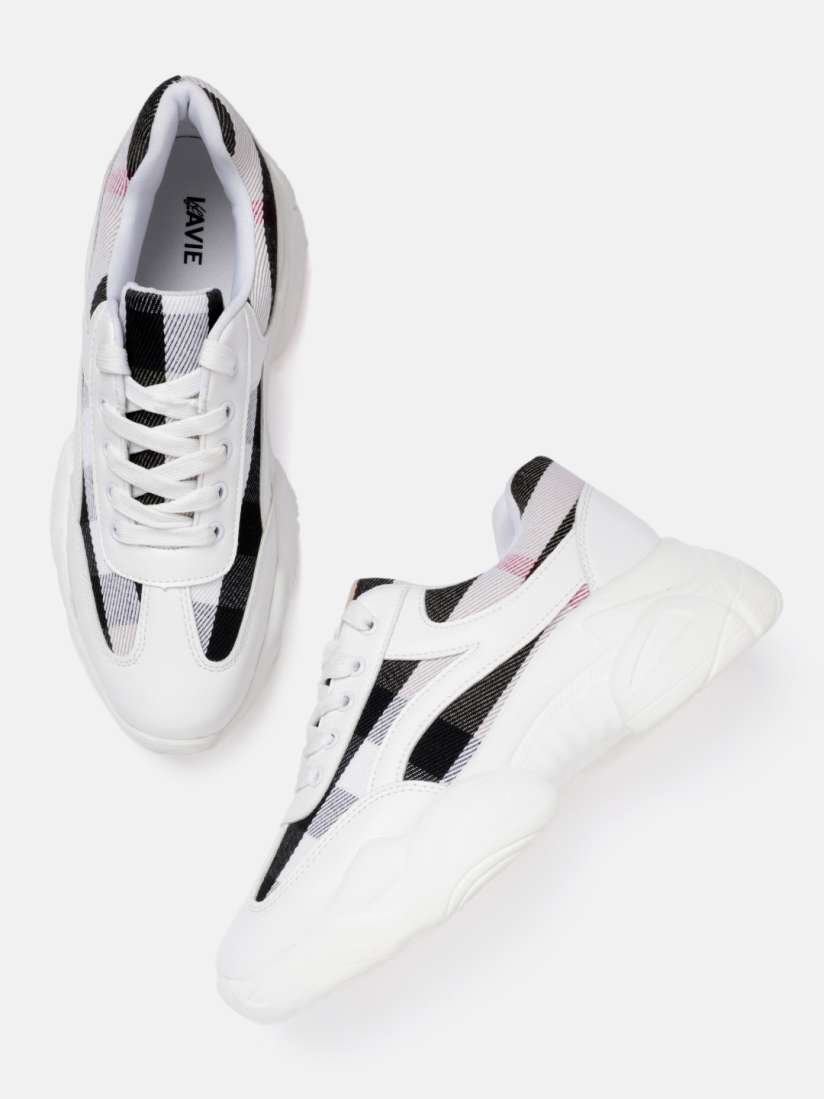 Buy Lavie Women Checked Lace Up Sneakers Casual Shoes for Women 24349170 Myntra
