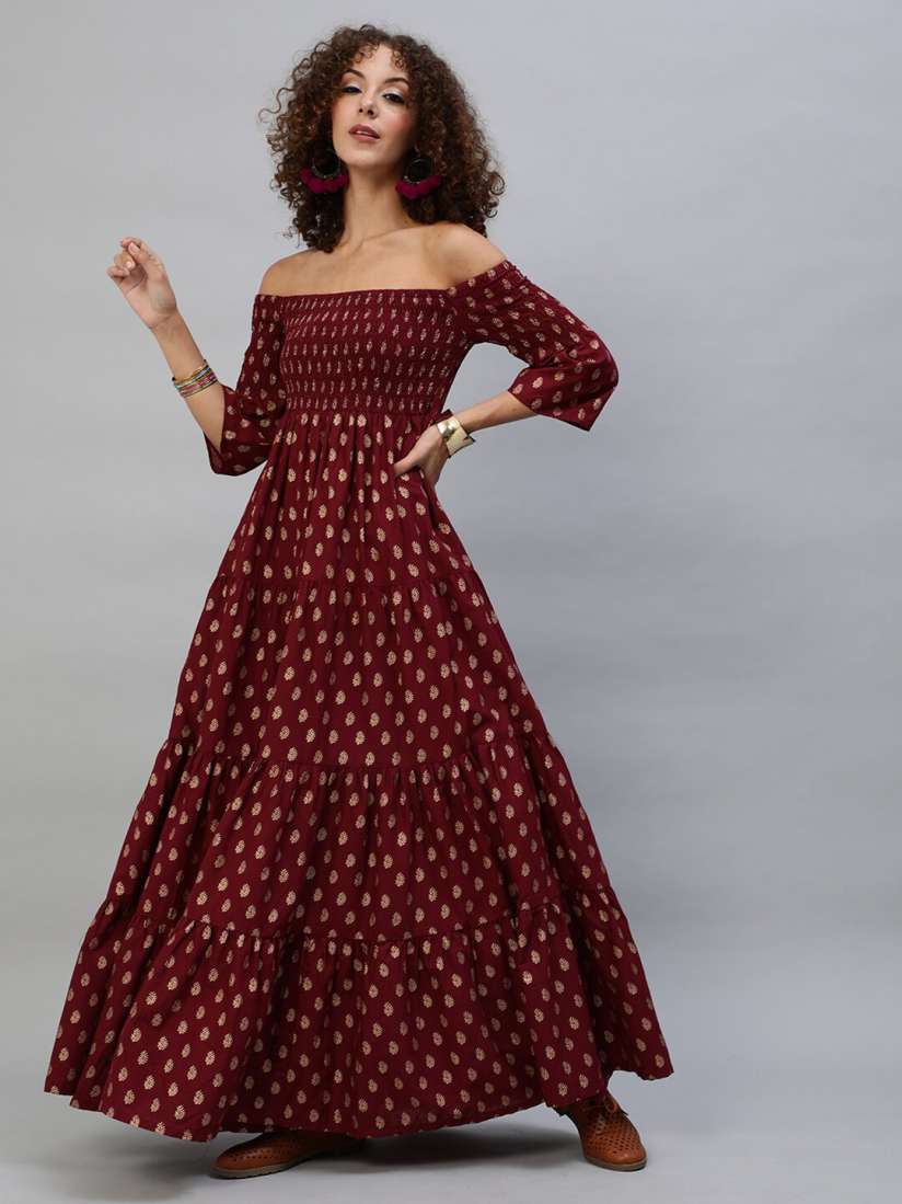 Myntra aks maxi dress cheap