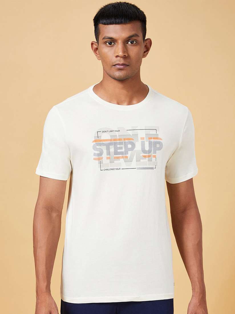 Buy Ajile by Pantaloons Typography Printed Slim Fit T shirt Tshirts for Men 24354254 Myntra