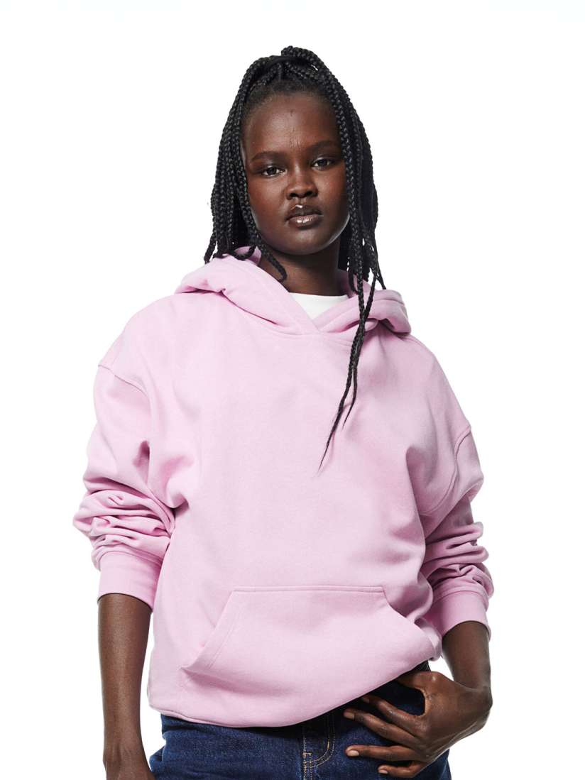 Buy H M Pure Cotton Oversized Hoodie Sweatshirts for Women 24357562 Myntra