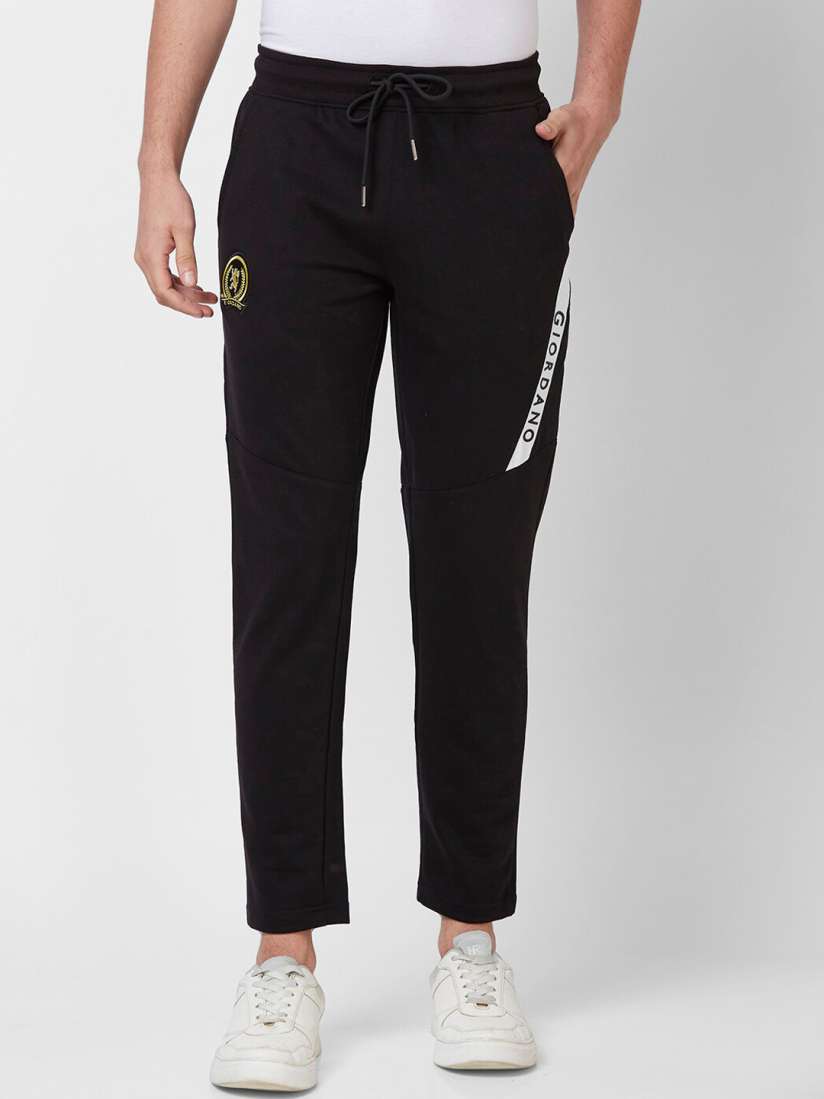 Buy GIORDANO Men Mid Rise Slim Fit Joggers Trousers for Men 24363930 Myntra