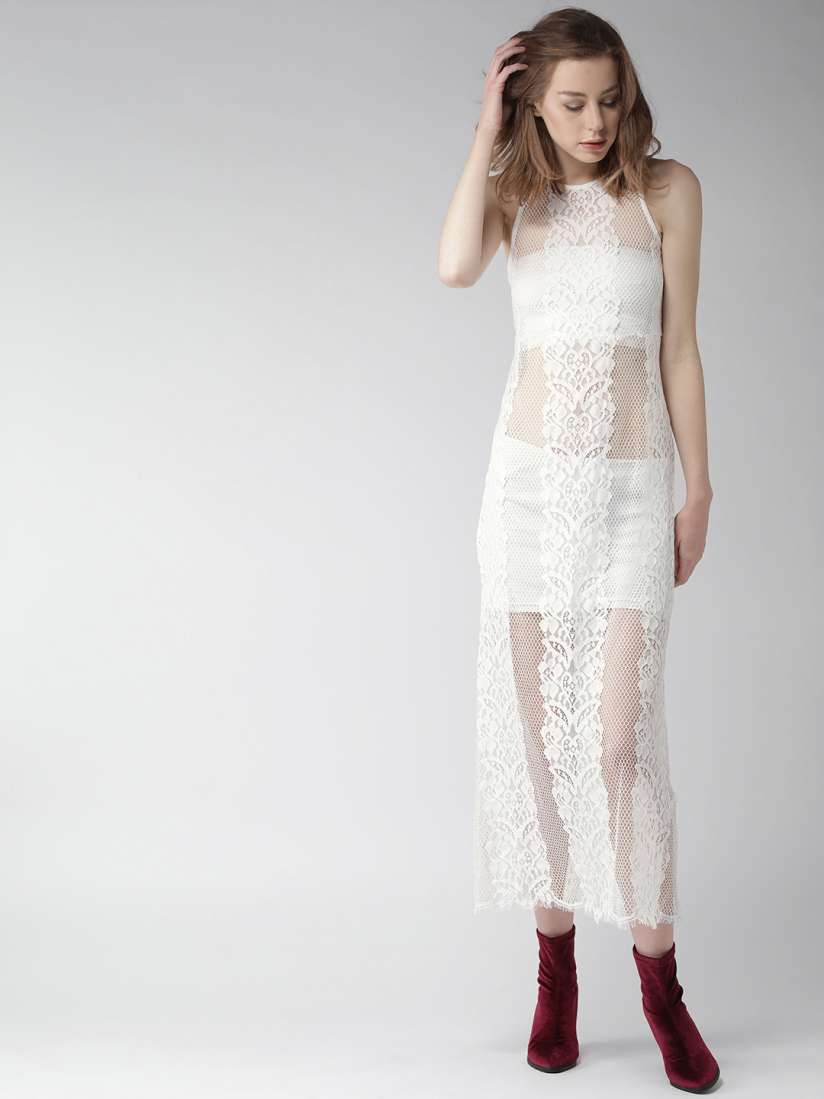 Forever 21 white long dress shop