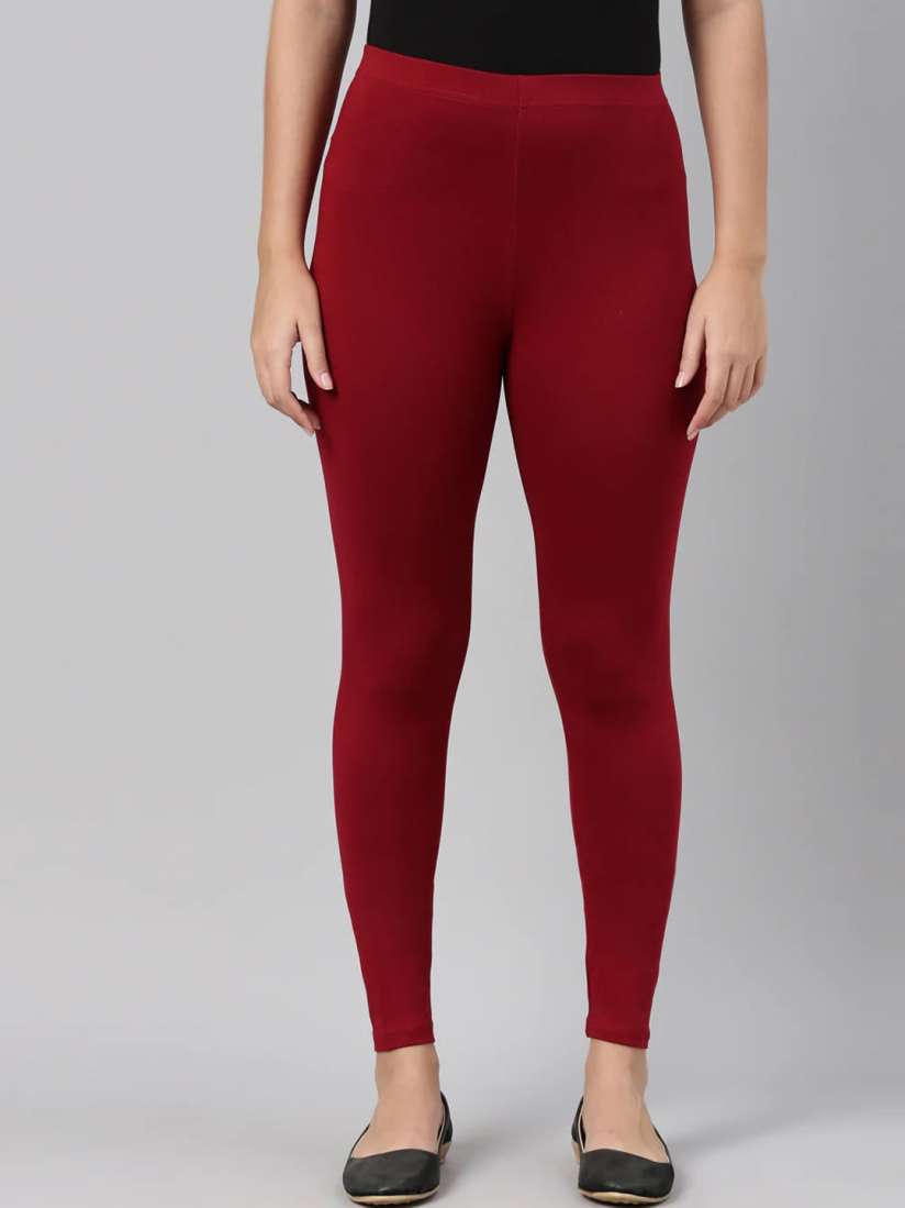 Buy SANADO Mid Rise Ankle Length Leggings Leggings for Women 24371140 Myntra