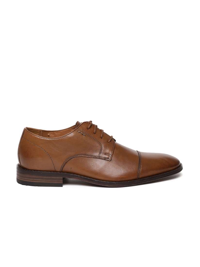 Buy Clarks Bostonian Men Brown Nantasket Cap Leather Semiformal Derby Shoes Formal Shoes for Men 2437605 Myntra