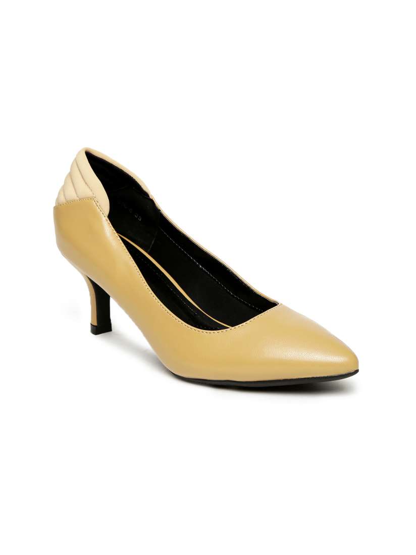 Buy Tresmode Women Beige Solid Pumps Heels for Women 2437986 Myntra