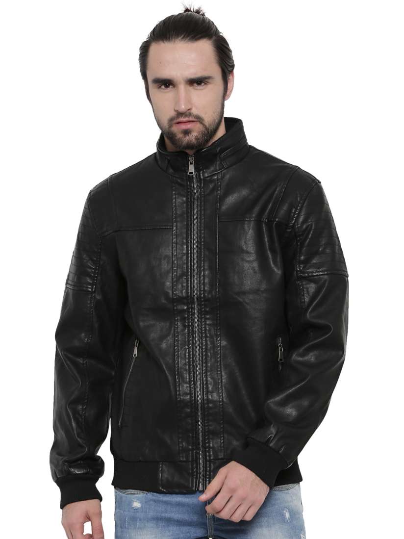 Black jacket myntra store