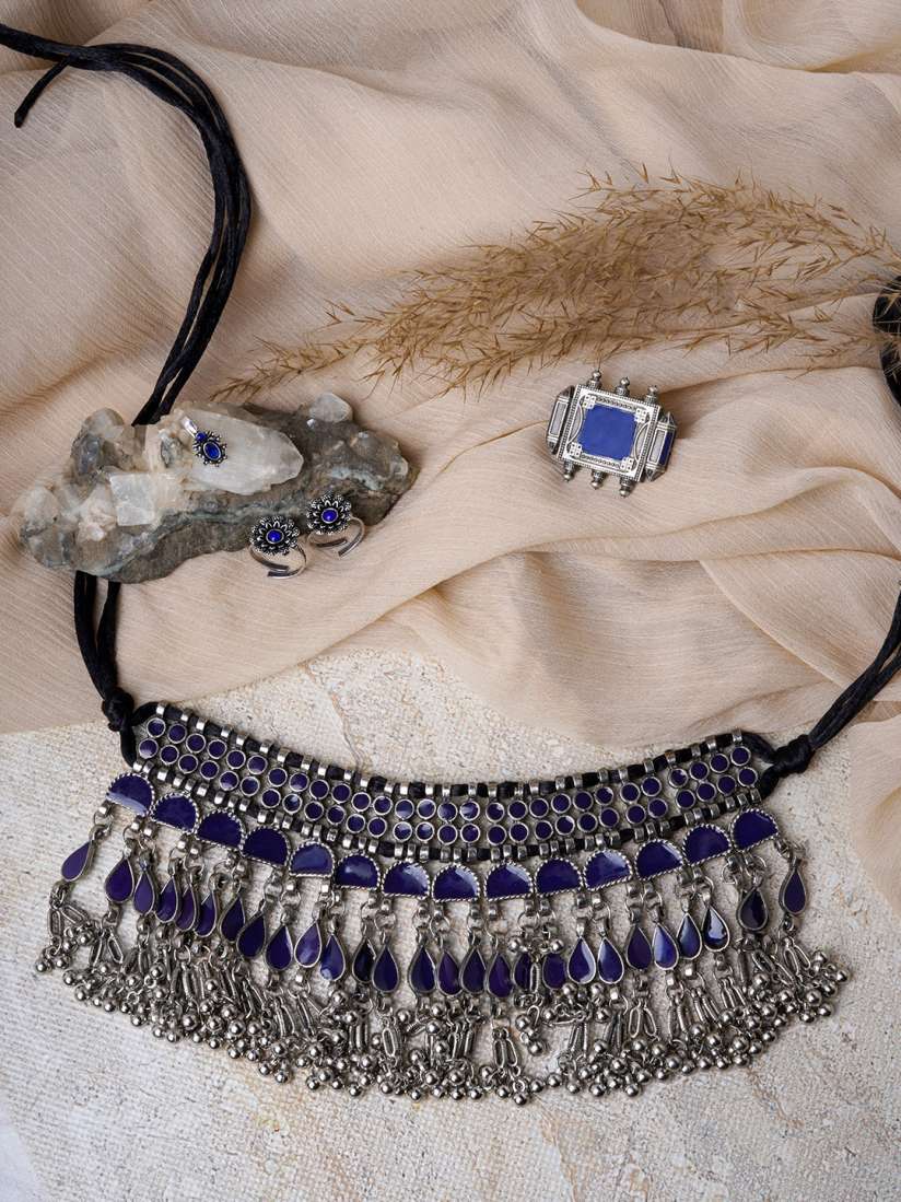 Oxidised jewellery myntra top