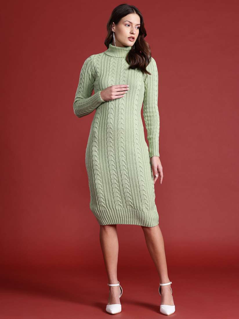Buy all about you Cable Knit Sweater Dress Dresses for Women 24394144 Myntra