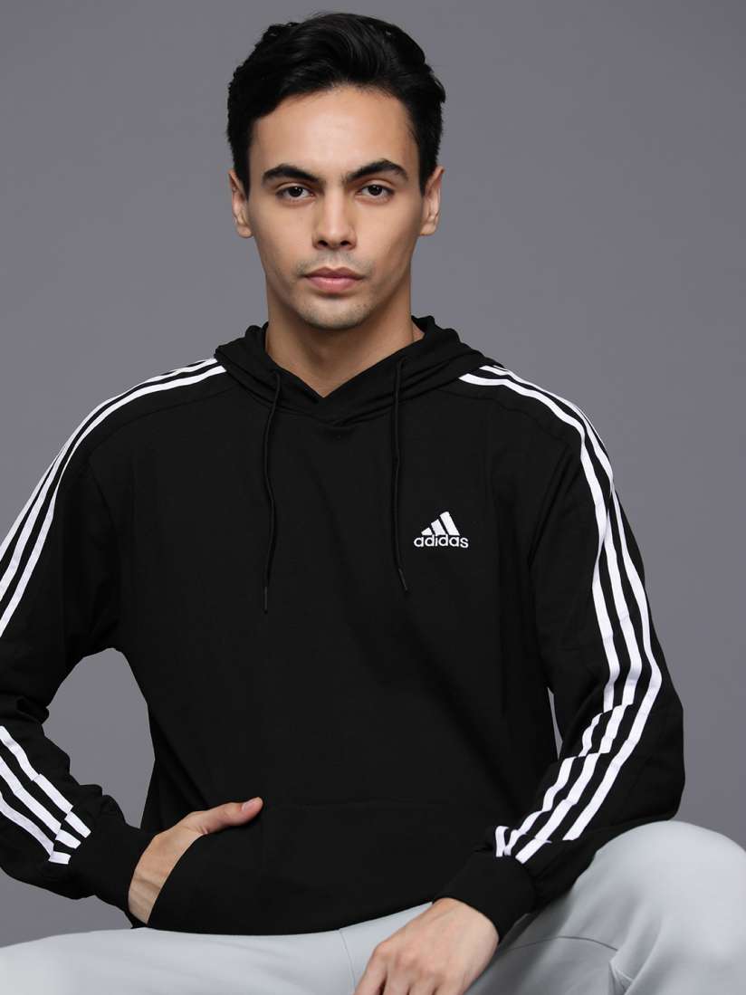 Adidas full sleeve striped men's sweatshirt outlet