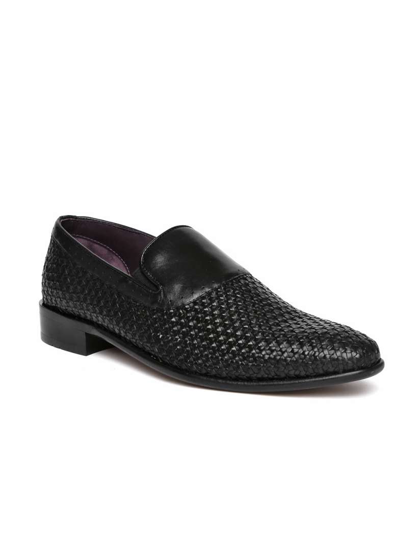 Louis philippe black casual shoes discount