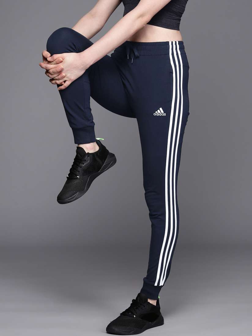 Buy ADIDAS Women 3 Striped Slim Fit Joggers Track Pants for Women 24402756 Myntra