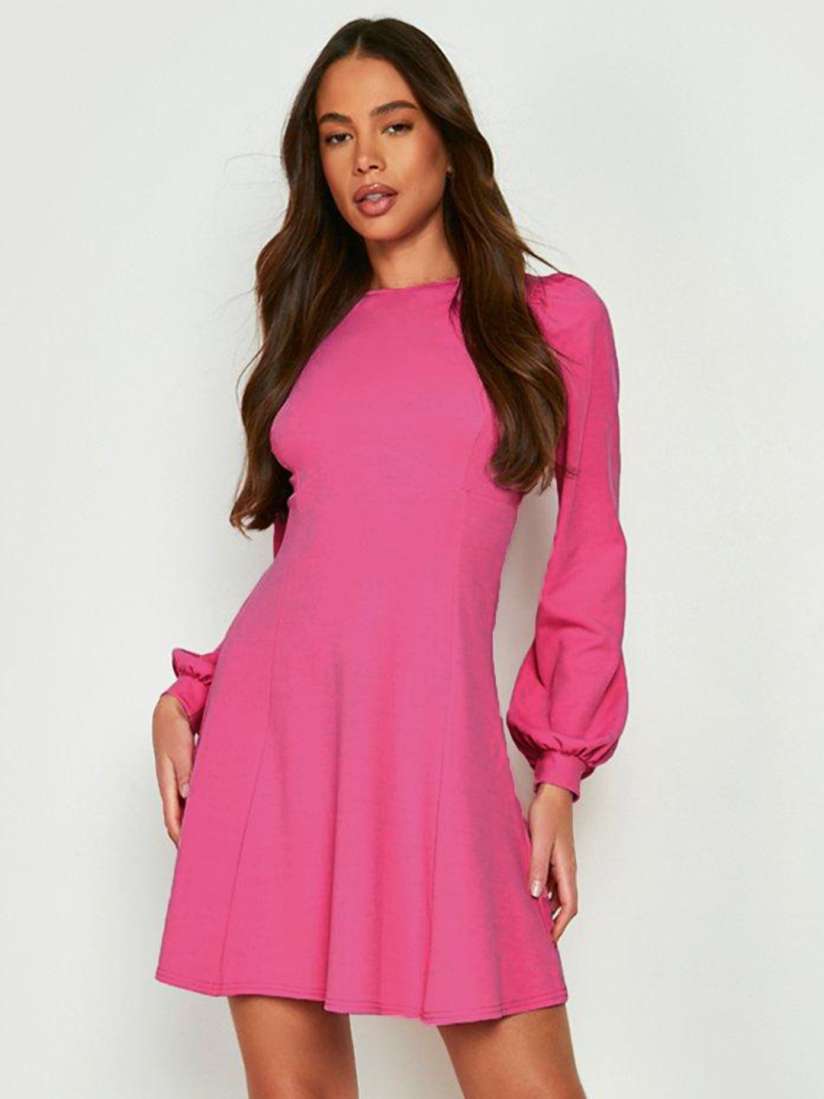 Buy Boohoo Puff Sleeve A Line Dress Dresses for Women 24403568 Myntra