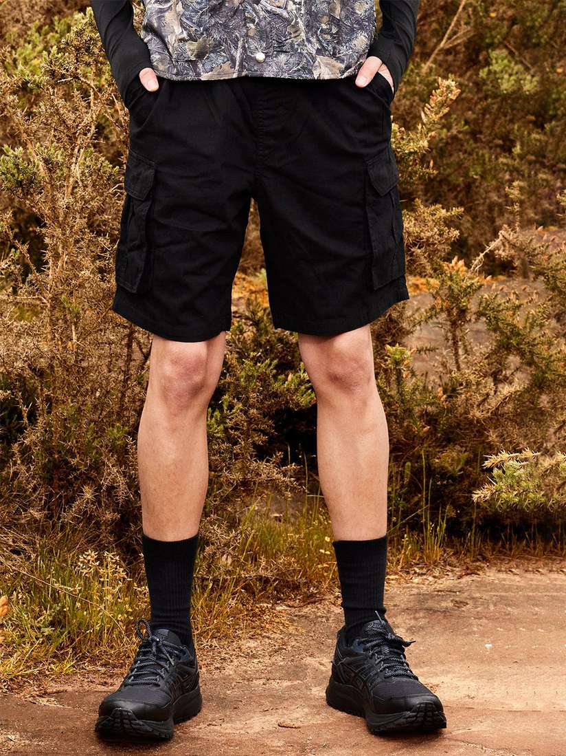 Myntra Boohooman Cargo Shorts BoohooMAN Relaxed Fit Cargo Shorts