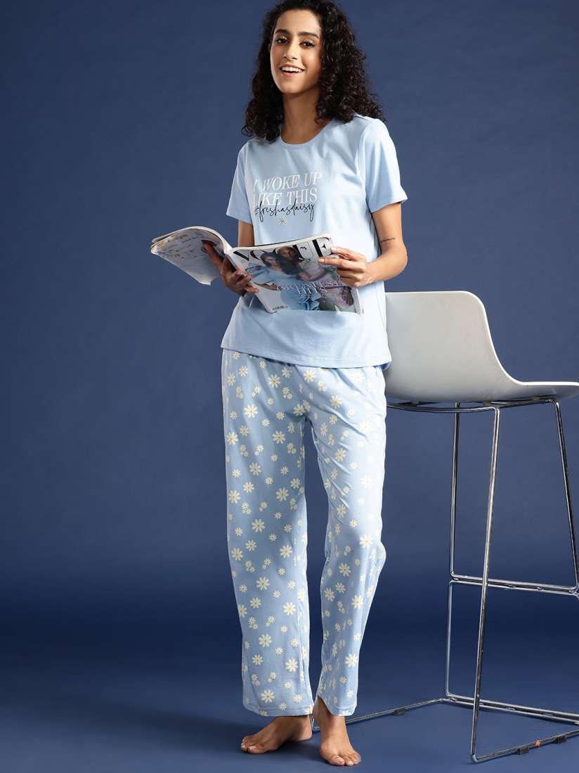 Buy Mast Harbour Women Printed Pyjama Set Night suits for Women 24403964 Myntra