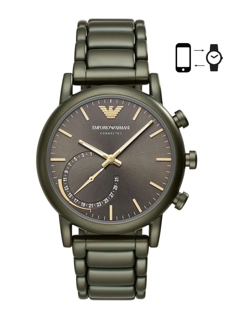 Buy Emporio Armani Men Grey Hybrid Smartwatch ART3015 Smart Watches for Men 2440943 Myntra