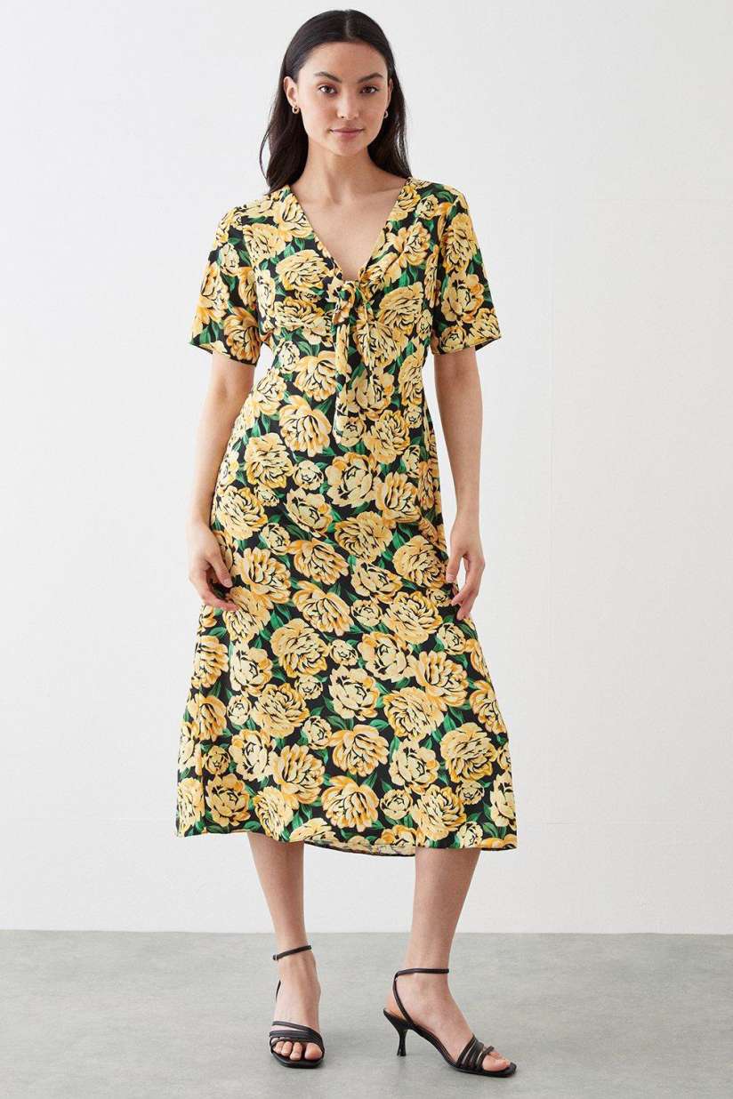Dorothy perkins tropical print dress online