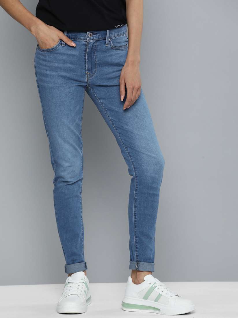Buy Levis Women 710 Super Skinny Fit High Rise Light Fade Stretchable Jeans Jeans for Women 24413166 Myntra