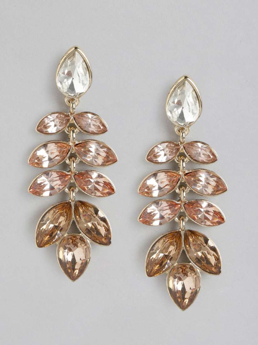 Buy Forever New Gold Plated Floral Drop Earrings Earrings for Women 24415052 Myntra