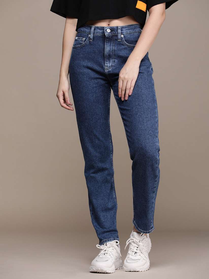 Calvin klein straight jeans womens best sale