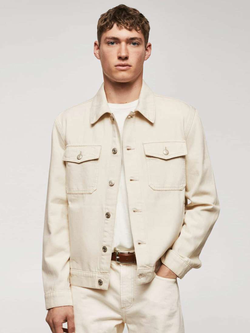 Buy MANGO MAN Pure Cotton Denim Jacket Jackets for Men 24423724 Myntra