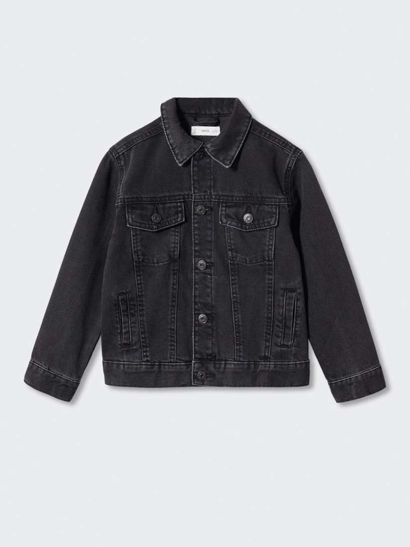 Kids black jean jacket deals
