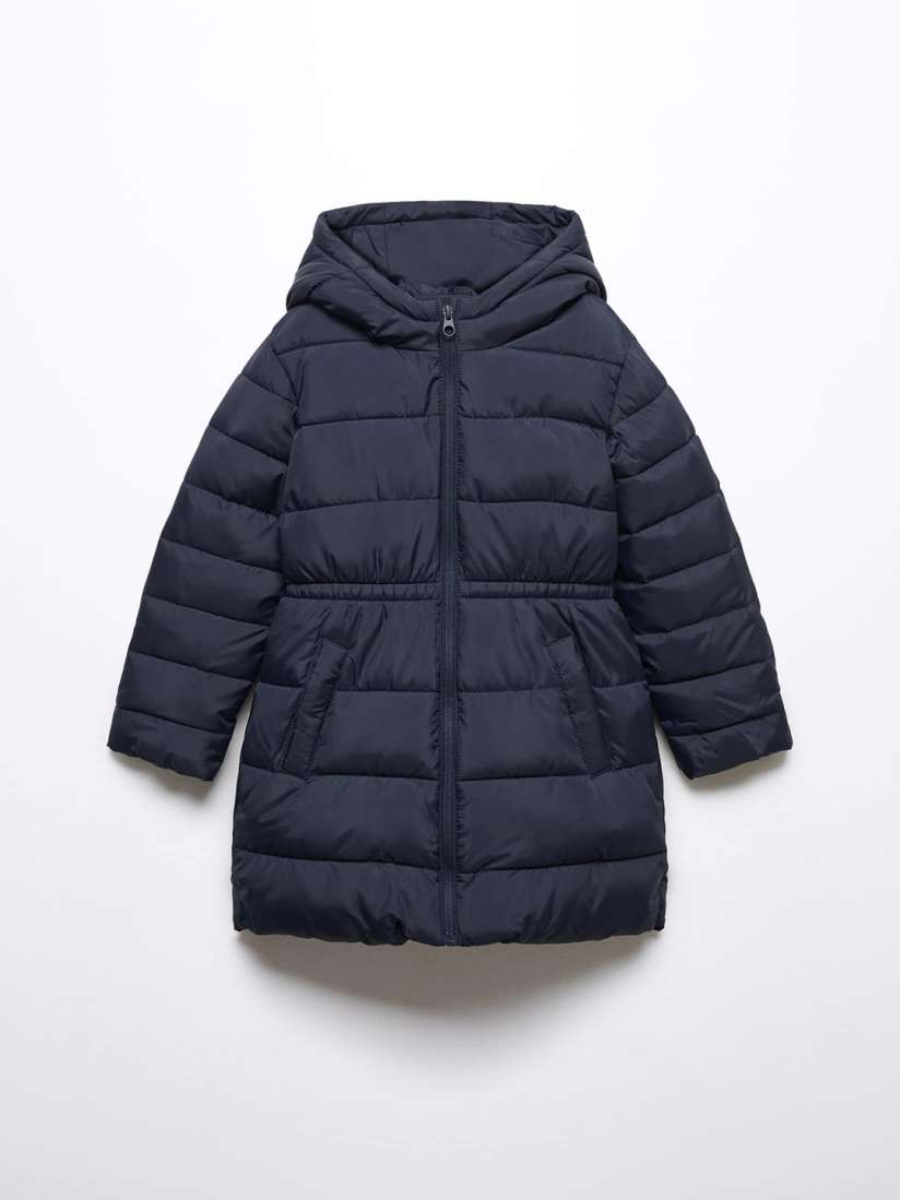 Buy Mango Kids Girls Longline Hooded Padded Jacket Jackets for Girls 24423810 Myntra