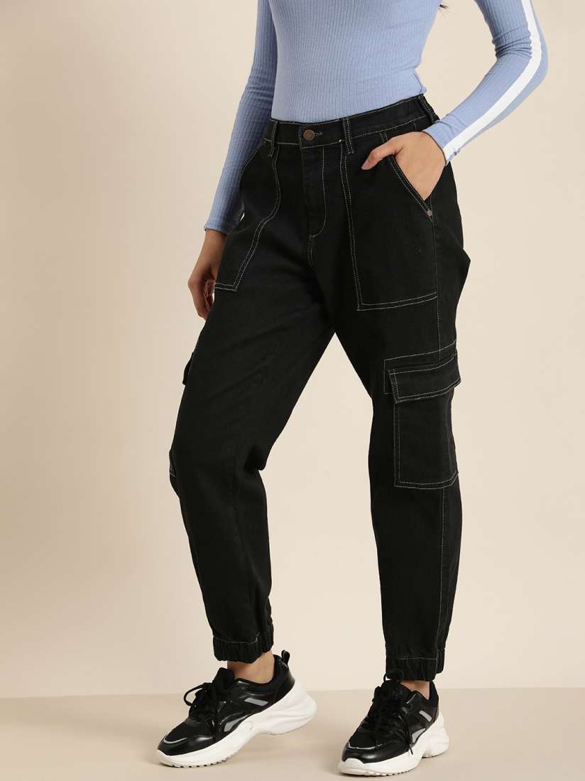 Buy HERE NOW Women Mid Rise Stretchable Jogger Jeans Jeans for Women 24430704 Myntra