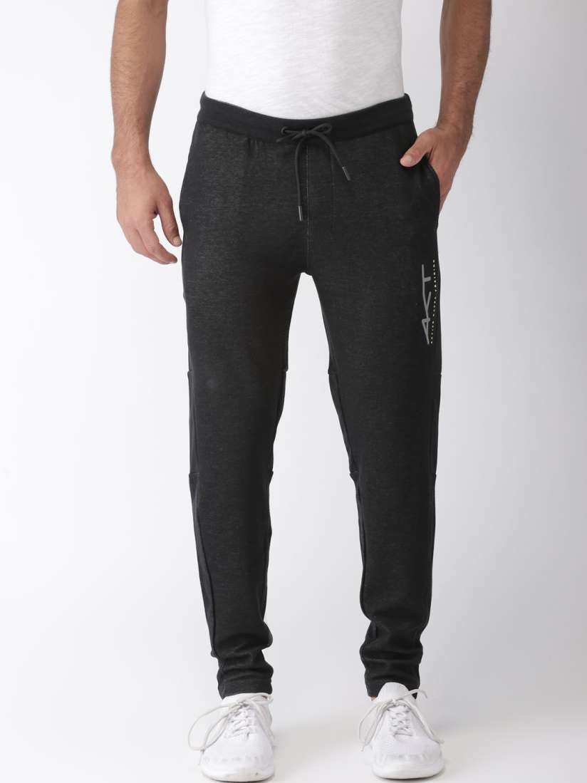 Buy Kappa Men Black Solid Track Pants Track Pants for Men 2443082 Myntra