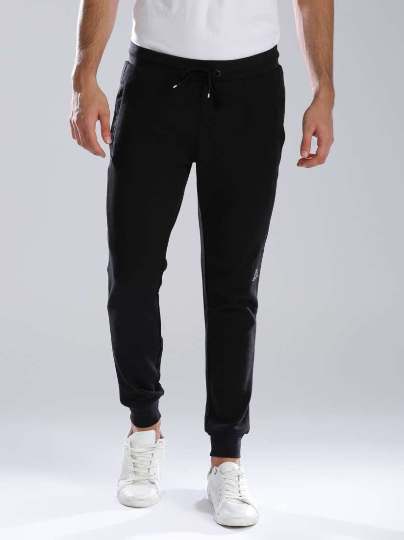 Buy Kappa Black Slim Fit Sports Wear Joggers Track Pants for Men 2443086 Myntra