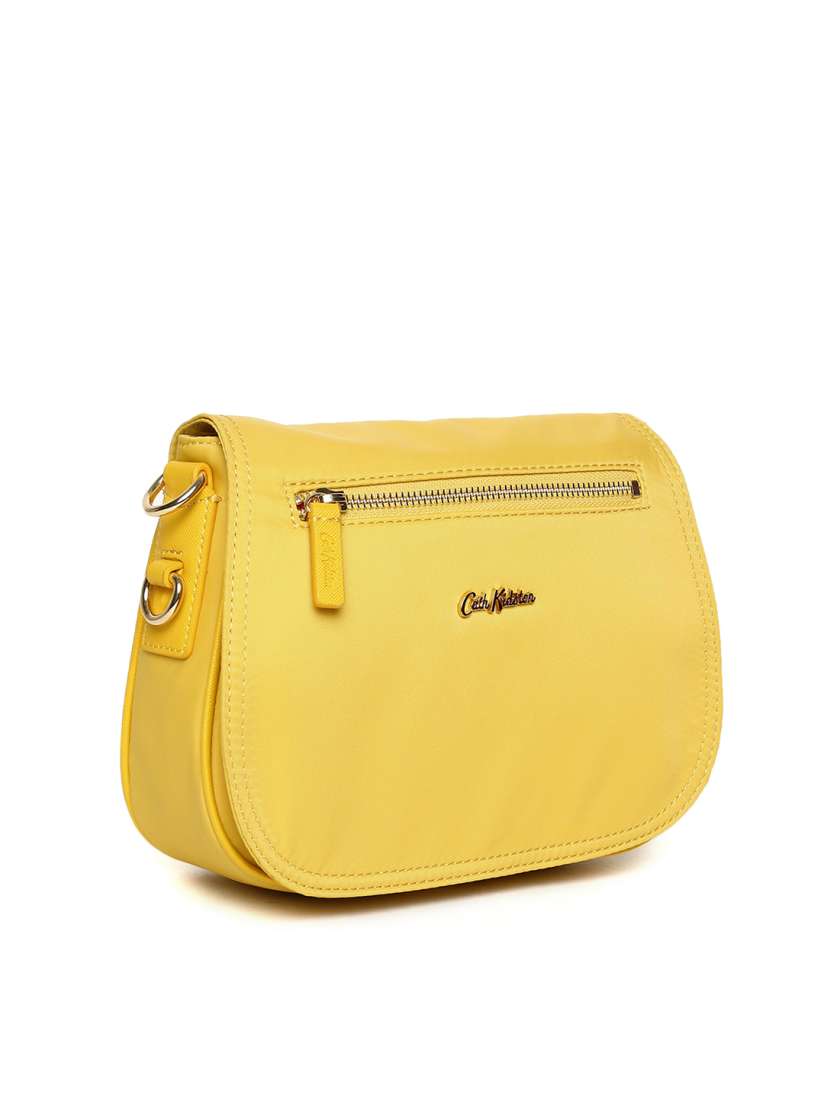 Buy Cath Kidston Yellow Solid Sling Bag Handbags for Women 2443369 Myntra
