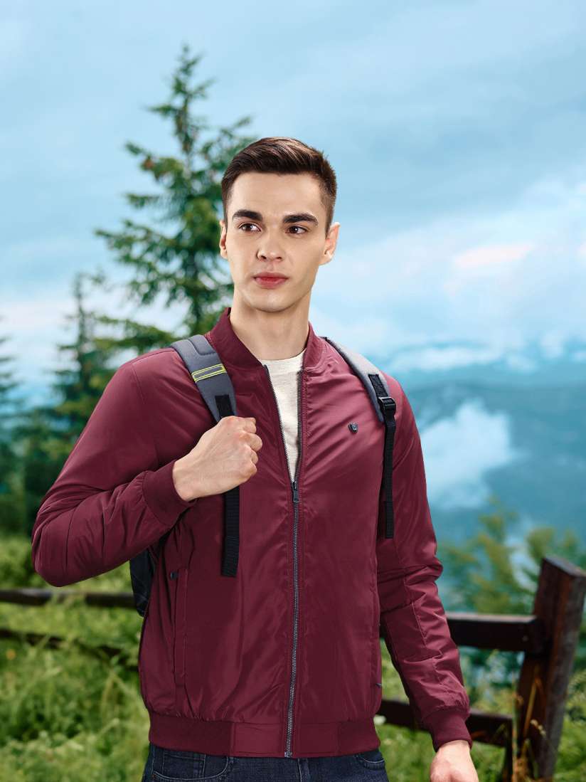 Buy Louis Philippe Stand Collar Bomber Jacket Jackets for Men 24434910 Myntra