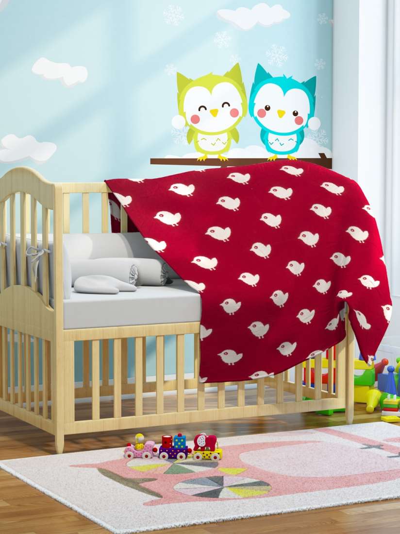 Maroon baby blanket online