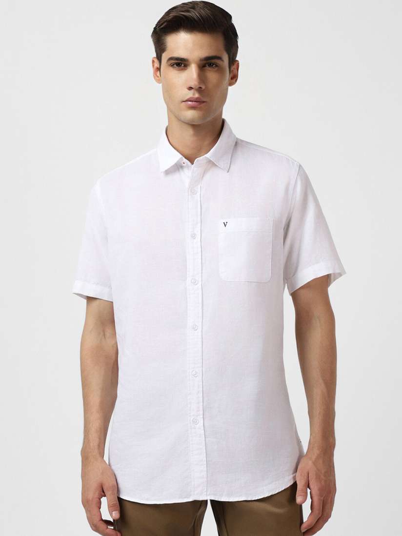 Buy Van Heusen Sport Slim Fit Casual Cotton Linen Shirt Shirts for Men 24441712 Myntra