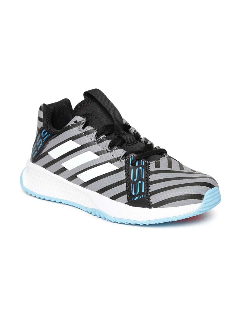 Buy ADIDAS Kids Grey Black Rapidaturf Messi K Striped Training Shoes Sports Shoes for Unisex Kids 2444394 Myntra