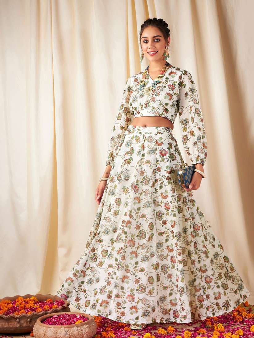 Buy Shae by SASSAFRAS Printed Ready to Wear Lehenga Choli Lehenga Choli for Women 24448648 Myntra