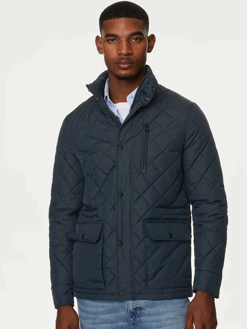 Buy Marks Spencer Mock Collar Quilted Jacket Jackets for Men 24451050 Myntra