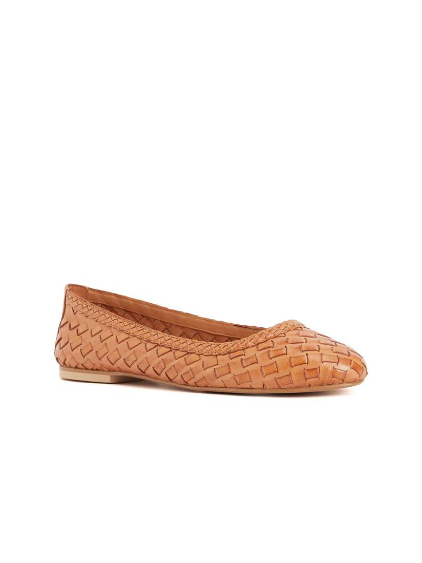 Buy Peach Flores Textured Leather Slip On Ballerinas Flats for Women 24452342 Myntra