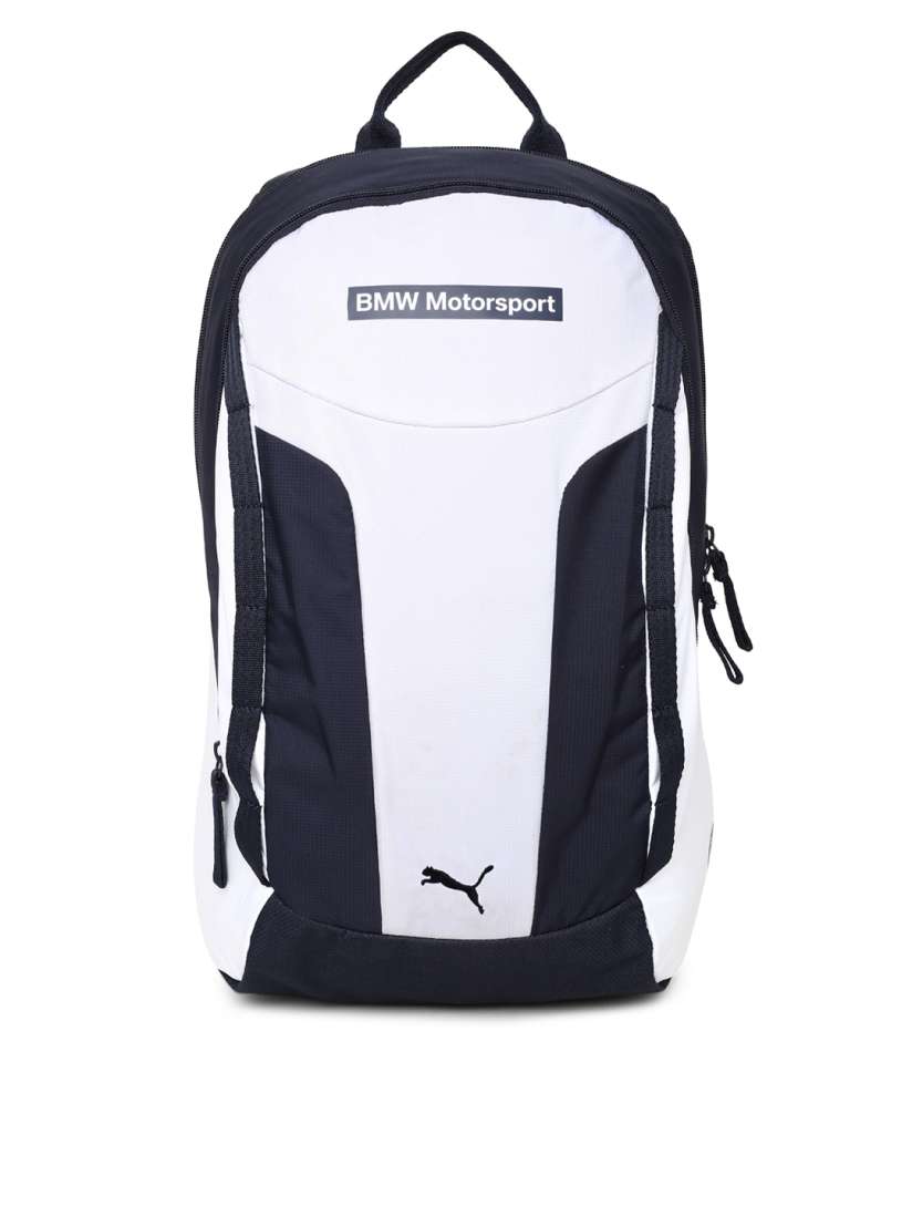 Buy Puma Unisex White Navy BMW Motorsport Backpack Backpacks for Unisex 2445297 Myntra