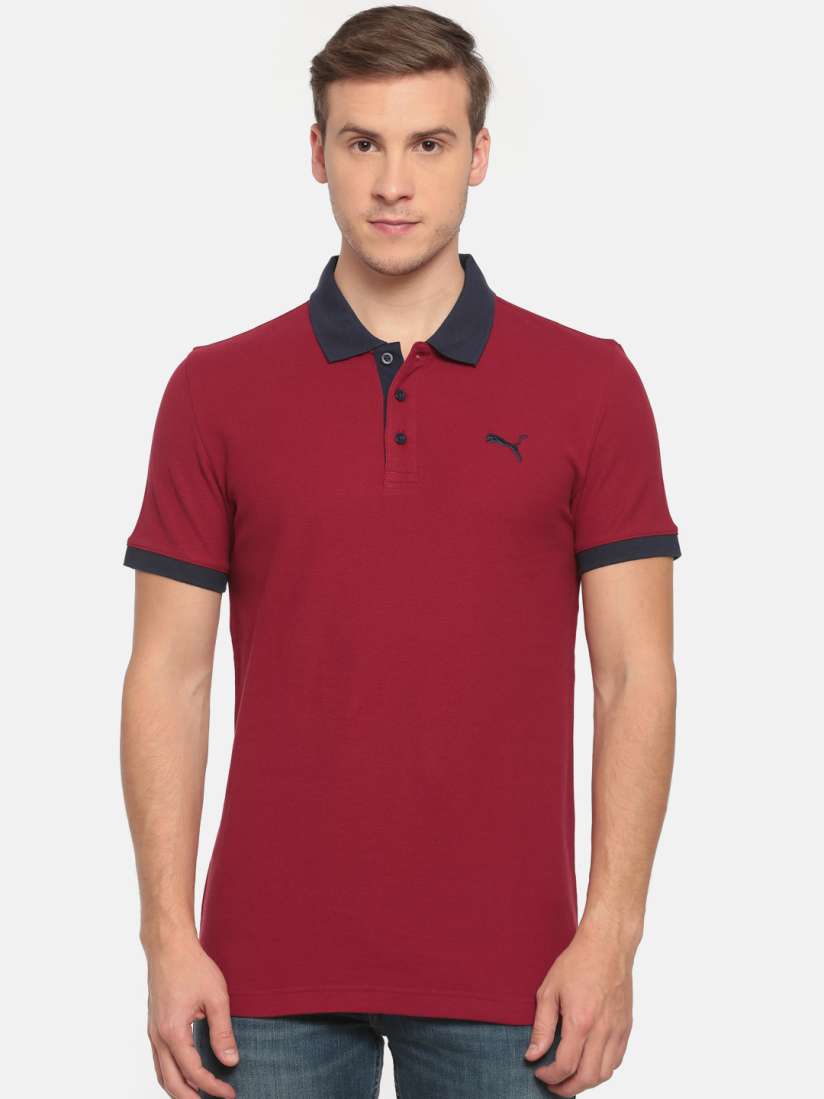 Maroon puma shirt hot sale