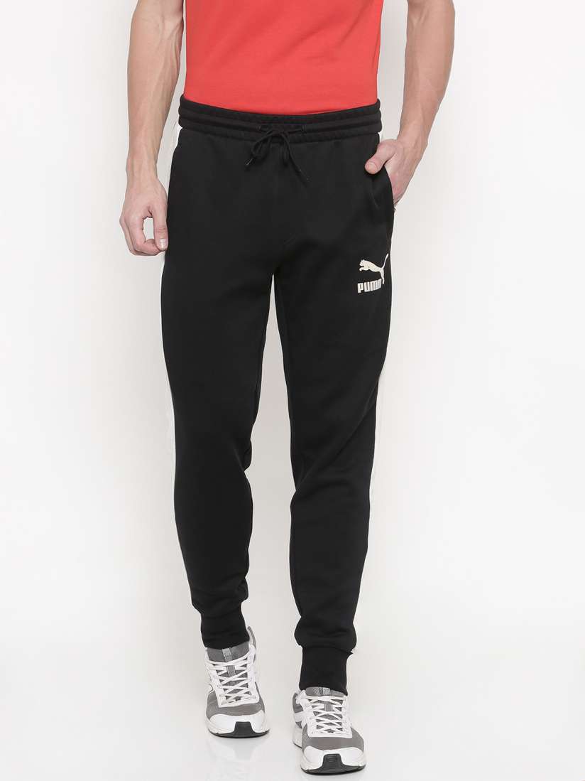 Buy Puma Men Black T7 Suede Track Pants - Track Pants for Men 2446025 |  Myntra